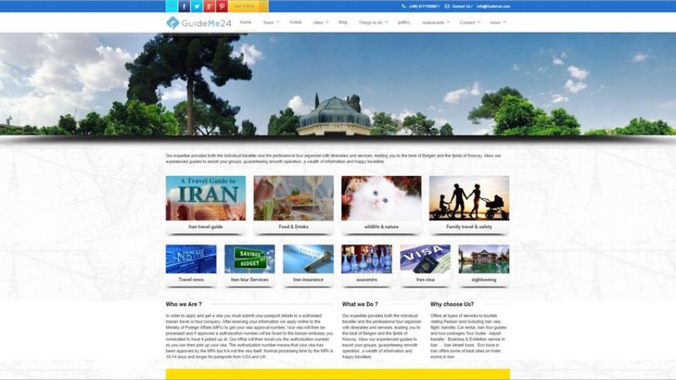 GuideIran.com وب سایت گردشگری منتخب جشنواره وب ایران